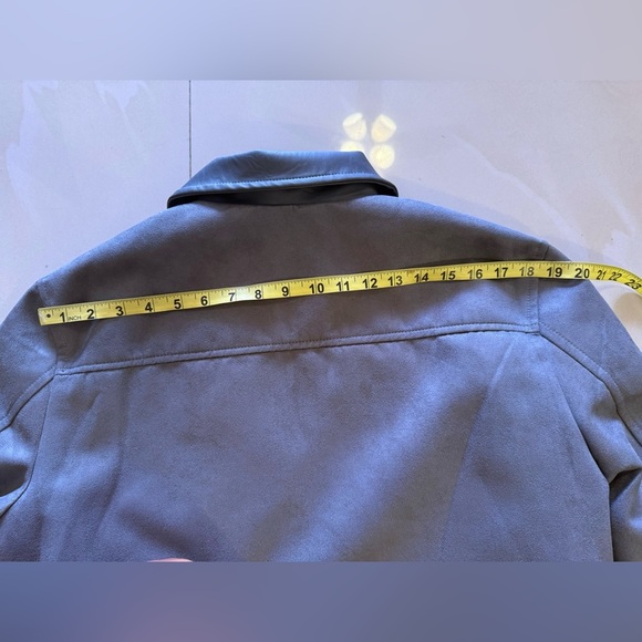 FERRARI F COLLECTIONS — MADE IN ITALY, FAUX LEATHER, SUEDE, GREY, LUXURY JACKET - Picture 15 of 16